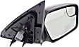 2012 Ford Fusion SE - Driver and Passenger Side Mirror, Power Adjust, Heated, Paintable, Non-Folding, No Signal Light, With Blind Spot Glass, No Memory, With Puddle Light, No Auto-Dimming