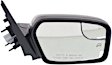 2012 Ford Fusion SE - Driver and Passenger Side Mirror, Power Adjust, Heated, Paintable, Non-Folding, No Signal Light, With Blind Spot Glass, No Memory, With Puddle Light, No Auto-Dimming