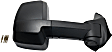Driver and Passenger Side Towing Mirrors, Manual Adjust, Non-Heated, Textured Black, Manual Folding, No Signal Light, No Puddle Light, Single Arm, Fits Configurations with 4-Bolt Mirror Only