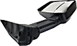 Driver and Passenger Side Towing Mirrors, Manual Adjust, Non-Heated, Textured Black, Manual Folding, No Signal Light, No Puddle Light, Single Arm, Fits Configurations with 4-Bolt Mirror Only