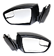 Driver and Passenger Side Mirrors, Power Adjust, Manual Folding, Non-Heated, Paintable, In-housing Signal Light, No Memory, No Puddle Light, No Auto-Dimming, With Blind Spot Glass