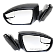 2012 Ford Focus - Driver and Passenger Side Mirror, 4-Door, Power Adjust, Heated, Paintable, Manual Folding, In-housing Signal Light, With Blind Spot Glass, No Memory, No Puddle Light, No Auto-Dimming, Sedan