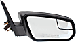 2011 Ford Mustang Shelby GT500 - Driver and Passenger Side Mirror, Power Adjust, Non-Heated, With 1 Paintable and 1 Textured Black Cap, Non-Folding, No Signal Light, With Blind Spot Glass, No Memory, No Puddle Light, No Auto-Dimming