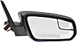 2011 Ford Mustang Shelby GT500 - Driver and Passenger Side Mirror, Power Adjust, Non-Heated, With 1 Paintable and 1 Textured Black Cap, Non-Folding, No Signal Light, With Blind Spot Glass, No Memory, No Puddle Light, No Auto-Dimming