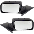 Driver and Passenger Side Mirrors, Power Adjust, Manual Folding, Heated, Paintable, No Signal Light, With memory, With Puddle Light, No Auto-Dimming, No Blind Spot Feature