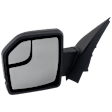 2019 Ford F-150 - Driver and Passenger Side Mirror, Manual Adjust, Non-Heated, Textured Black, Manual Folding, No Signal Light, With Blind Spot Glass, No Memory, No Puddle Light, Driver Side - No Auto-Dim; Passenger Side - With Auto-Dim