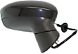2011-2019 Ford Fiesta - Driver and Passenger Side Mirrors, Power, Manual Folding, Non-Heated, Paintable, No Signal Light, No Memory, No Puddle Light, No Auto-Dimming, With Blind Spot Glass