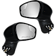 Driver and Passenger Side Mirrors, Power Adjust, Manual Folding, Heated, Paintable, No Signal Light, No Memory, No Puddle Light, No Auto-Dimming, With Blind Spot Glass