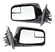 Driver and Passenger Side Mirror, Power Adjust, Heated, Manual Folding, Paintable, No Signal Light, No Memory, With Puddle Light, No Auto-Dim, With Blind Spot Glass