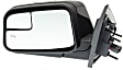 Driver and Passenger Side Mirror, Power Adjust, Heated, Manual Folding, Paintable, No Signal Light, No Memory, With Puddle Light, No Auto-Dim, With Blind Spot Glass