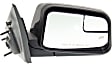 Driver and Passenger Side Mirror, Power Adjust, Heated, Manual Folding, Paintable, No Signal Light, No Memory, With Puddle Light, No Auto-Dim, With Blind Spot Glass