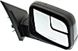 Driver and Passenger Side Mirror, Power Adjust, Non-Heated, Manual Folding, Paintable, No Signal Light, No Memory, No Puddle Light, No Auto-Dim, With Blind Spot Glass