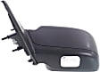 2010-2012 Ford Fusion - Driver and Passenger Side Non-Towing Mirrors, Power, Non-Folding, Heated, With 1 Paintable and 1 Textured Black Cap, No Signal Light, No Memory, With Puddle Light, No Auto-Dimming