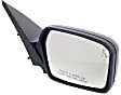 2010-2012 Ford Fusion - Driver and Passenger Side Non-Towing Mirrors, Power, Non-Folding, Heated, With 1 Paintable and 1 Textured Black Cap, No Signal Light, No Memory, With Puddle Light, No Auto-Dimming