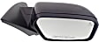 2010-2012 Ford Fusion - Driver and Passenger Side Non-Towing Mirrors, Power, Non-Folding, Heated, With 1 Paintable and 1 Textured Black Cap, No Signal Light, No Memory, With Puddle Light, No Auto-Dimming