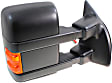 Driver and Passenger Side Towing Mirror, Power Adjust, Heated, Power Folding, Textured Black, In-housing Signal Light, With Memory, No Puddle Light, No Auto-Dim, With Blind Spot Glass