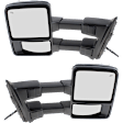 Driver and Passenger Side Towing Mirror, Power Adjust, Heated, Power Folding, With 1 Chrome and 1 Paintable Cap, In-housing Signal Light, With Memory, No Puddle Light, No Auto-Dim