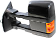Driver and Passenger Side Towing Mirror, Power Adjust, Heated, Power Folding, With 1 Chrome and 1 Paintable Cap, In-housing Signal Light, With Memory, No Puddle Light, No Auto-Dim