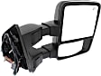 Driver and Passenger Side Towing Mirror, Power Adjust, Heated, Power Folding, With 1 Chrome and 1 Paintable Cap, In-housing Signal Light, With Memory, No Puddle Light, No Auto-Dim