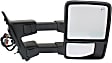 Driver and Passenger Side Towing Mirror, Power Adjust, Heated, Power Folding, With 1 Chrome and 1 Paintable Cap, In-housing Signal Light, With Memory, No Puddle Light, No Auto-Dimming