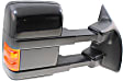 Driver and Passenger Side Towing Mirror, Power Adjust, Heated, Power Folding, With 1 Chrome and 1 Paintable Cap, In-housing Signal Light, With Memory, No Puddle Light, No Auto-Dimming