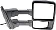 Driver and Passenger Side Towing Mirror, Power Adjust, Heated, Power Folding, With 1 Chrome and 1 Paintable Cap, In-housing Signal Light, With Memory, No Puddle Light, No Auto-Dimming