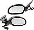 Driver and Passenger Side Mirrors, Power Adjust, Non-Folding, Non-Heated, Textured Black, No Signal Light, No Memory, With Puddle Light, No Auto-Dimming, No Blind Spot Feature