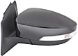 2017 Ford Focus - Driver and Passenger Side Mirror, Power Adjust, Non-Heated, Paintable, Manual Folding, In-housing Signal Light, With Blind Spot Glass, Without Memory Recall, No Puddle Light, No Auto-Dimming, Hatchback