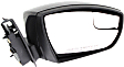2017 Ford Focus - Driver and Passenger Side Mirror, Power Adjust, Non-Heated, Paintable, Manual Folding, In-housing Signal Light, With Blind Spot Glass, Without Memory Recall, No Puddle Light, No Auto-Dimming, Hatchback