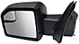 Driver and Passenger Side Mirror, Power Adjust, Non-Heated, Manual Folding, Textured Black, No Signal Light, No Memory, No Puddle Light, No Auto-Dimming, With Blind Spot Glass