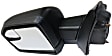 Driver and Passenger Side Mirror, Power Adjust, Non-Heated, Manual Folding, Textured Black, No Signal Light, No Memory, No Puddle Light, No Auto-Dimming, With Blind Spot Glass
