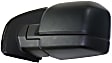 Driver and Passenger Side Mirror, Power Adjust, Non-Heated, Manual Folding, Textured Black, No Signal Light, No Memory, No Puddle Light, No Auto-Dimming, With Blind Spot Glass