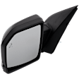 Driver and Passenger Side Mirror, Power Adjust, Heated, Manual Folding, Textured Black, In-housing Signal Light, No Memory, Driver Side - With Puddle Light; Passenger Side - No Puddle Light