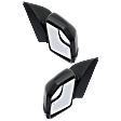 Driver and Passenger Side Mirrors, Power, Heated, Manual Folding, Textured Black, No Puddle Light, with Blind Spot Glass, Ambient Air Temperature Sensor Not Included In Passenger Side