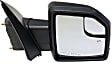 Driver and Passenger Side Mirrors, Power, Heated, Manual Folding, Textured Black, No Puddle Light, with Blind Spot Glass, Ambient Air Temperature Sensor Not Included In Passenger Side