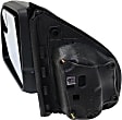 Driver and Passenger Side Mirrors, Power, Heated, Manual Folding, Textured Black, No Puddle Light, with Blind Spot Glass, Ambient Air Temperature Sensor Not Included In Passenger Side