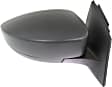 Sedan Driver and Passenger Side Mirror, Power Adjust, Non-Heated, Manual Folding, Textured Black, No Signal Light, Without Memory Recall, No Puddle Light, No Auto-Dimming, With Blind Spot Glass