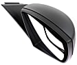 Sedan Driver and Passenger Side Mirror, Power Adjust, Non-Heated, Manual Folding, Textured Black, No Signal Light, Without Memory Recall, No Puddle Light, No Auto-Dimming, With Blind Spot Glass