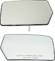 Driver and Passenger Side Mirror Glass, Non-Heated, No Blind Spot Feature, With backing plate, Includes (2) Mirror Glasses