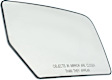 Driver and Passenger Side Mirror Glass, Non-Heated, No Blind Spot Feature, With backing plate, Includes (2) Mirror Glasses
