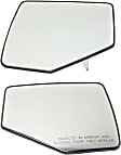 Driver and Passenger Side Mirror Glass, Non-Heated, Non-Towing, With backing plate, Includes (2) Mirror Glasses