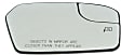 Driver and Passenger Side Mirror Glass, Heated, With Blind Spot Glass, With backing plate; With built-in blind spot glass, For Models No Blind Spot Information System, Includes (2) Mirror Glasses