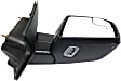 Driver and Passenger Side Mirror, Power Adjust, Heated, Power Folding, Paintable, In-housing Signal Light, With Memory, With Puddle Light, No Auto-Dimming, With Blind Spot Glass