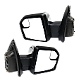 2015 Ford F-150 - Driver and Passenger Side Mirror, Power Adjust, Heated, Chrome, Power Folding, In-housing Signal Light, With Blind Spot Glass, With Memory, With Puddle Light, No Auto-Dimming