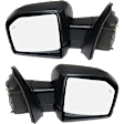 Driver and Passenger Side Mirror, Power Adjust, Heated, Power Folding, Paintable, In-housing Signal Light, With Memory, With Puddle Light, No Auto-Dim, With Blind Spot Detection in Glass