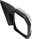 Driver and Passenger Side Mirror, Power Adjust, Heated, Power Folding, Chrome, In-housing Signal Light, With Memory, With Puddle Light, No Auto-Dim, With Blind Spot Detection in Glass