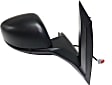 Driver and Passenger Side Mirror, Power Adjust, Heated, Manual Folding, Textured Black, No Signal Light, No Memory, No Puddle Light, No Auto-Dim, With Blind Spot Glass
