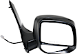 2021 Ford Transit Connect - Driver and Passenger Side Towing Mirror, Power Adjust, Heated, Textured Black, Manual Folding, No Signal Light, With Blind Spot Glass, Without Memory Recall, No Puddle Light, No Auto-Dimming