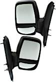 Driver and Passenger Side Mirror, Manual Adjust, Non-Heated, Manual Folding, Textured Black, No Signal Light, No Memory, No Puddle Light, No Auto-Dim, No Blind Spot Feature