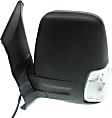 2015 Ford Transit-350 - Driver and Passenger Side Mirror,  For Models With Low Roof, Power Adjust, Heated, Textured Black, Manual Folding, In-housing Signal Light, No Blind Spot Feature, Without Memory Recall, No Puddle Light, No Auto-Dimming, Standard Pas